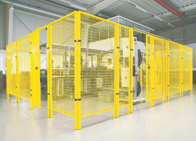 Verkleidungsstrebe Maschinenschutzgitter H2000 mm RAL 9005