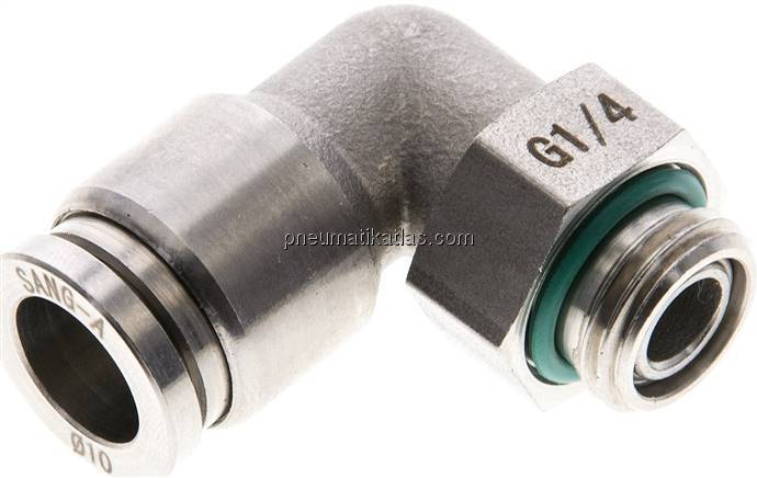 Winkel-Steckanschluss G 1/4"-10mm, IQS-ES LE/IQS-PVDF