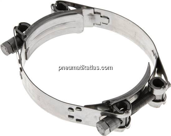 Gelenkbolzenschelle 2-teilig, 83 - 91 mm, 1.4301 (W4)