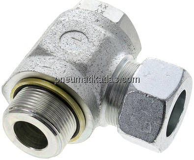 Winkel-Schwenkverschraubung G 1-1/4"-30 S (M42x2), Stahl verzinkt