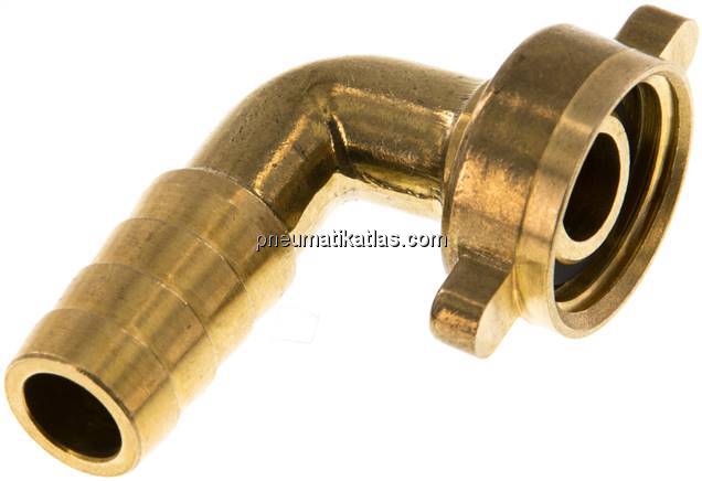 2/3-Schlauchtülle, mit Mutter G 1/2"-13 (1/2")mm, Winkel 90°