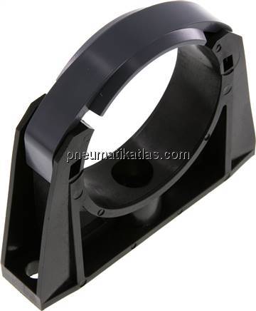 Rohrklemme 75mm, Polyethylen (schwarz)