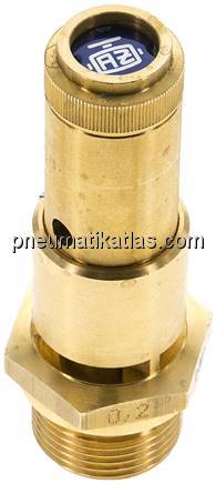 TÜV-Sicherheitsventil G 3/4" (DN10), 1,75 bar, Messing