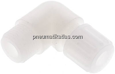 Winkel-Verschraubung G 3/8"-8x6mm, PVDF