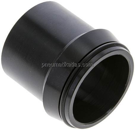 Anschweißnippel 42 x 3mm, Stahl phosphatiert