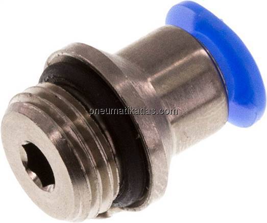 Gerader Steckanschluss G 1/8"-4mm, Mini m. Innensechskt.