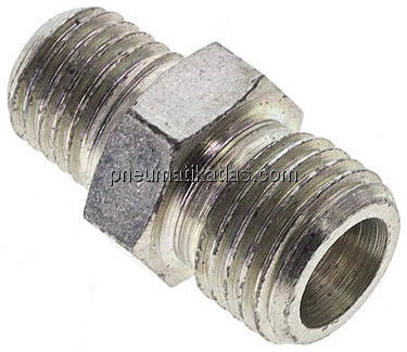 Gerade Schneidringverschr. M 8x1 (konisch)-5 LL (M10x1), ohne Mutter & Schneidri