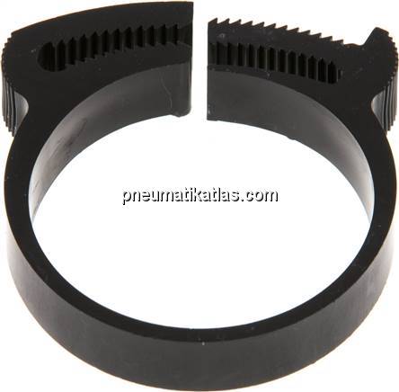 Schnapp-Schlauchschelle, Nylon, 35,2 - 38,7mm