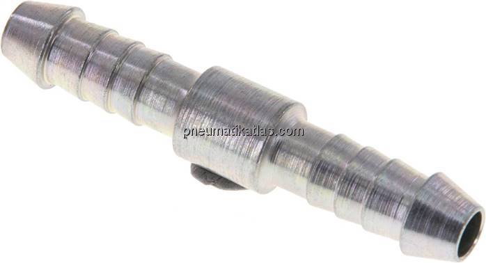 Schlauchverbinder 5 - 6mm / 5 - 6mm, Stahl verzinkt