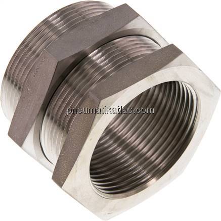 Schottverschraubung G 1-1/2"-M 54x2, 1.4571