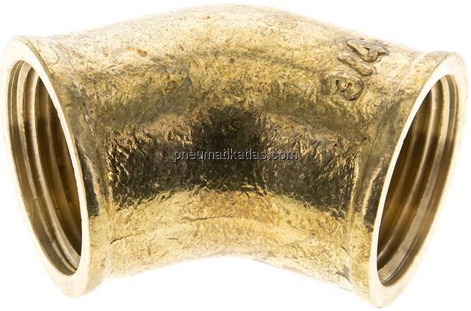 45°-Winkel G 3/4" (IG), Messing