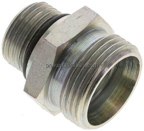 Gerade Schneidringverschr. UNF 7/8"-14-22 L (M30x2), ohne Mutter & Schneidring, 