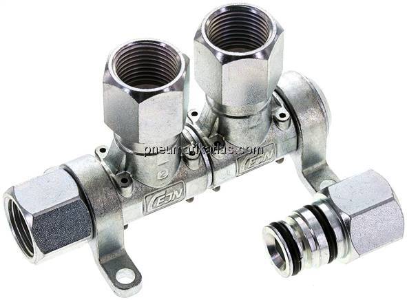 CEJN Multilink 2-fach Verteiler, mit Innengewinde G 1/2" als Abgang
