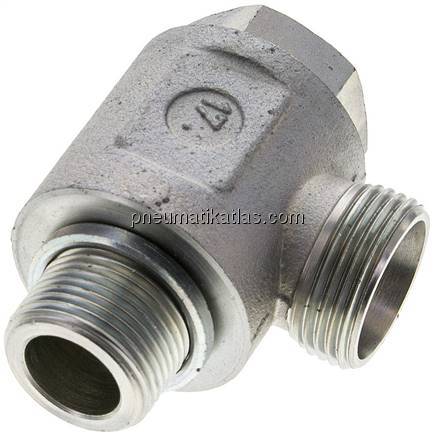 Winkel-Schwenkverschraubung G 3/4"-22 L (M30x2), ohne Mutter & Schneidring, Stah