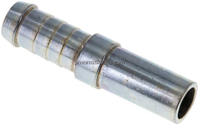 Schlauchnippel Rohr 16, Schl. 14 - 15mm, Stahl verzinkt