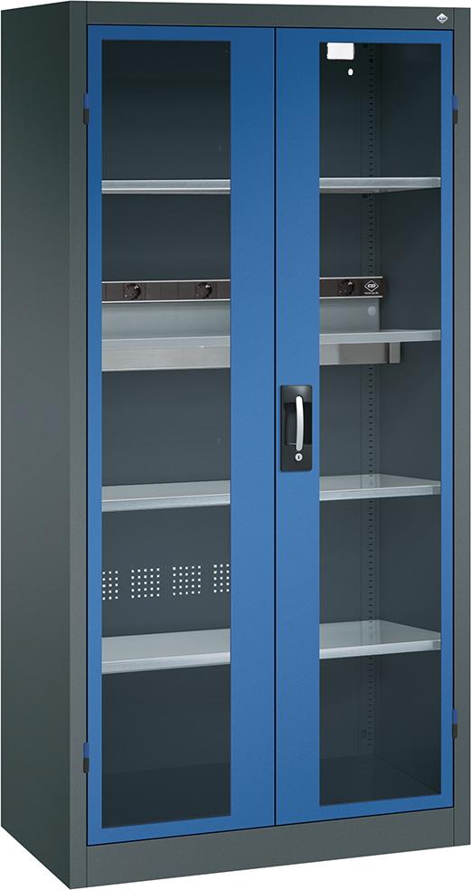 Akkuladeschrank BASIC mit Sichtfenstertüren