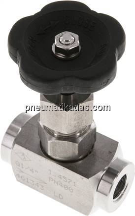Nadel-Absperrventil, 1.4571, G 1/4", 0 - 400bar