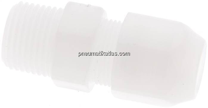 Rohrdurchführung R 3/8"-10x8mm, PVDF (FDA)