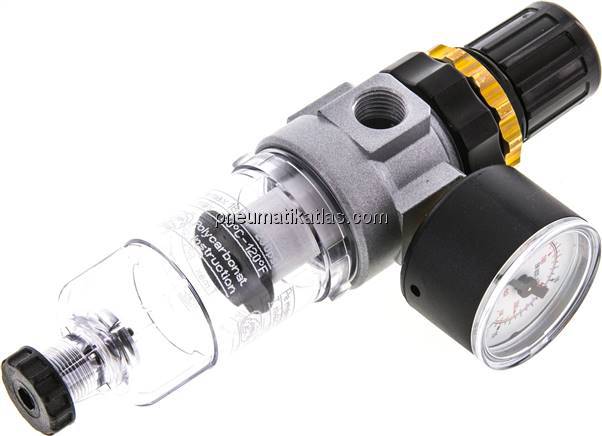 Mini-Filterregler G 1/4", 0,5 - 10 bar