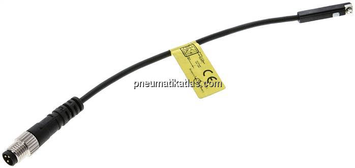 T-Nut(3,5mm) Zylinderschalter, 2-Leiter Solid-State Sensor, rote LED