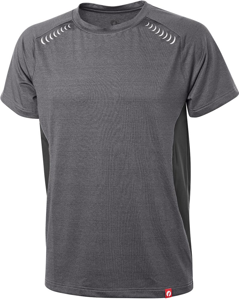 T-Shirt Quick Dry grau/schwarz meliert Gr. 4XL Fortis Elements