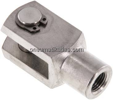 Gabelkopf mit Bolzen M 12x1,25, 1.4571