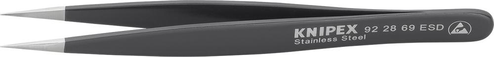 Pinzette ESD 130mm schwarz KNIPEX