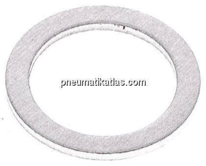 Dichtring (DIN 7603 A), Aluminium,füer Gewinde G 1/8"