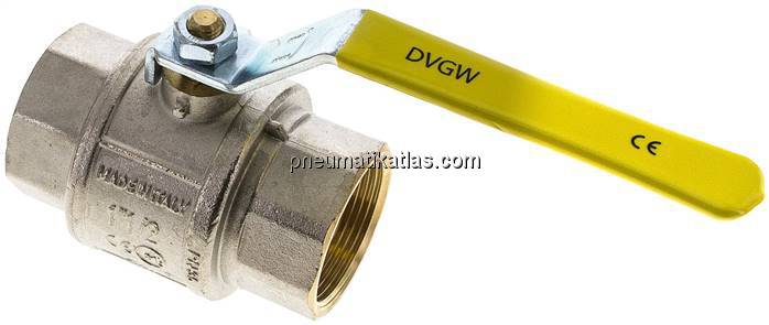 Messing-Kugelhahn, Rp 1-1/2", 0 - 25bar, für Sauerstoff (Industrie)