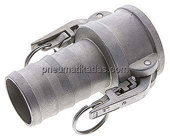 Sicherheits-Kamlock-Kupplung (C) 50 (2")mm Schlauch, Edelstahl (1.4408)