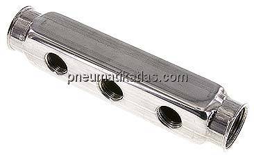 Verteilerleiste 2x G 1", Abgänge einseitig 3x G 1/2"