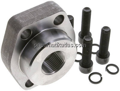 Flanschverschraubung 2"-SAE (3000 PSI), G 1" (IG)