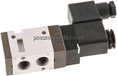 3/2-Wege Magnetventil, G 1/4", Federrückstellung (NC), 12 V DC