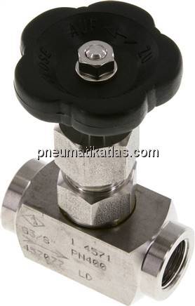 Nadel-Absperrventil, 1.4571, G 3/8", 0 - 400bar