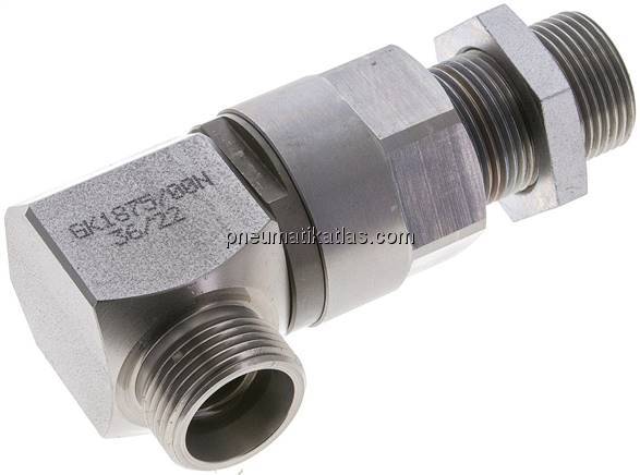 Hochdruck-Winkel-Schott-Drehverschraubung 20 S (M30x2)