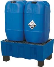 Auffangwanne PE 60 l m. Füßen u. PE-Giro ASECOS