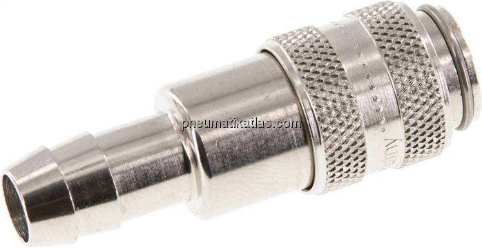 Kupplungsdose (NW5) 9 (3/8")mm Schlauch, Messing vernickelt