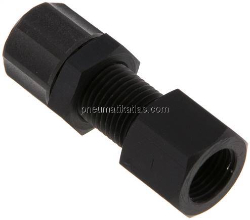 Aufschraub-Schott-Verschraubung G 1/8"-6x4mm,Aluminium