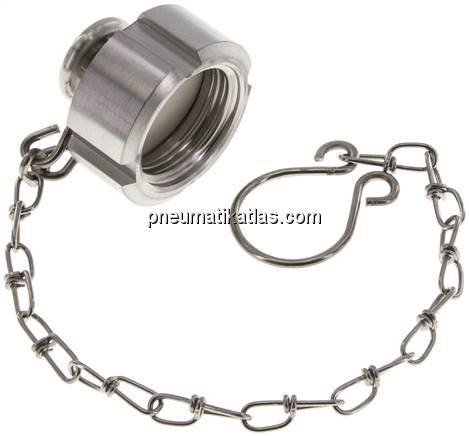 Blindmutter (Milchgewinde) Rd 28 x 1/8", 1.4301