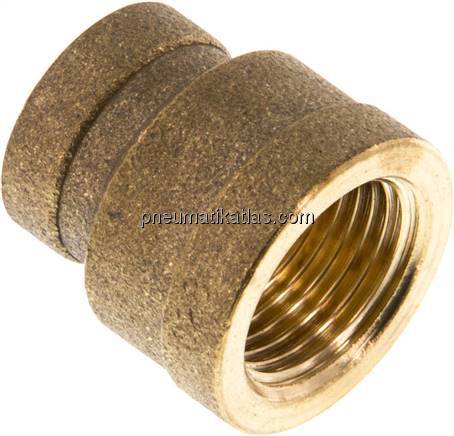 Rundmuffe G 3/8"-G 1/4", Messing