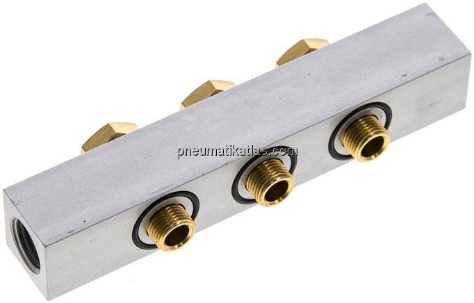 P-Leiste inkl. Hohlschrauben und Dichtungen für Ventilbaureihe M05 / P05