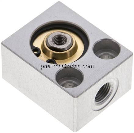 Kurzhubzylinder, einfachwirkend, Kolben 20mm, Hub 4mm