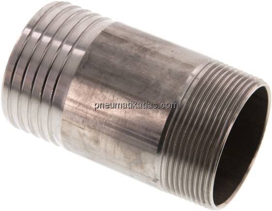 Gewindetülle ohne Bund R 2"-60mm, 1.4571