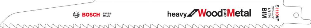 Säbelsägeblatt S 1110 VF Bosch VE à 5 Stück Heavy for Wood and Metal