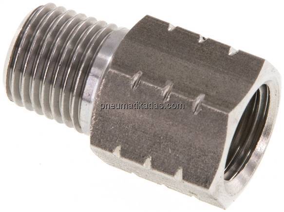 Reduziernippel R 1/4"(AG)-NPT 1/4"(IG), 1.4571