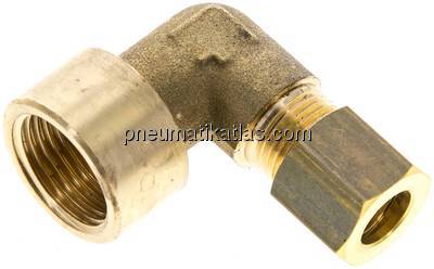 Winkel-Aufschraub-Klemmringverschr. G 3/8"-8 (M12x1)mm, Messing