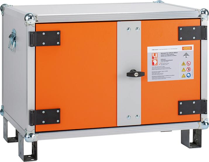 Akku-Lagerschrank 8/5 mit Stapelfüßen