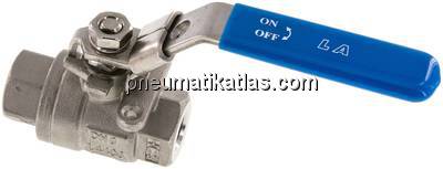 Edelstahl-Kugelhahn, G 1/4", 0 - 130bar