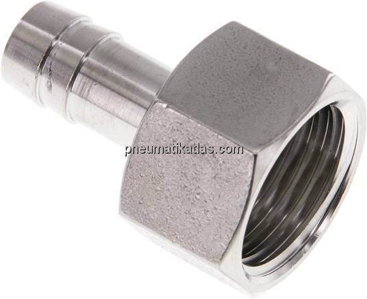 Aufschraub-Schlauchtülle G 1/2"-10mm, 1.4571