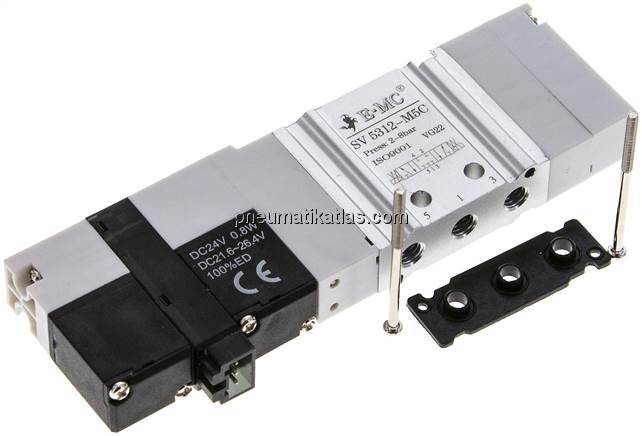 Magnetventil für S1V, 5/3-Wege (Mittelstellung geschlossen)